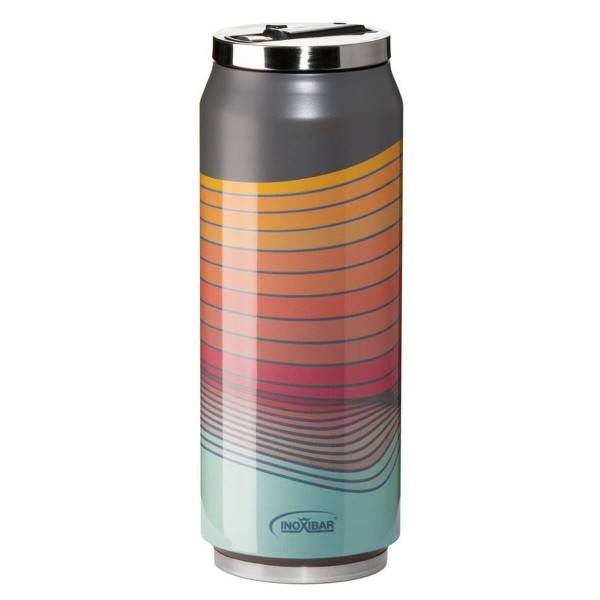 Kelioninė termoso kolba Inoxibar 61261 RED WAVES Raudona 280 ml