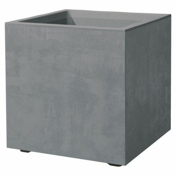 Plant pot Deroma Grey 25 cm Plastic Squared Bucket Ø 25 cm