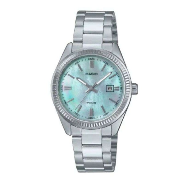 Men's Watch Casio LADY DATE - AQUA GREEN Silver