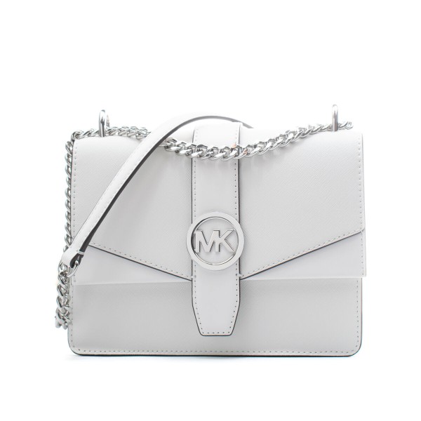 Shoulder Bag Michael Kors Greenwich White 20 x 18 x 6 cm