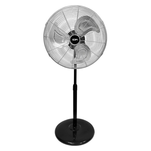 Freestanding Fan EDM 33528 Matte back 80 W Ø 50 cm industrial