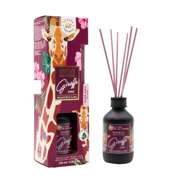 Parfyymipuikot La Casa de los Aromas Giraffe Chic Persikka Tuoksuilangia (100 ml)