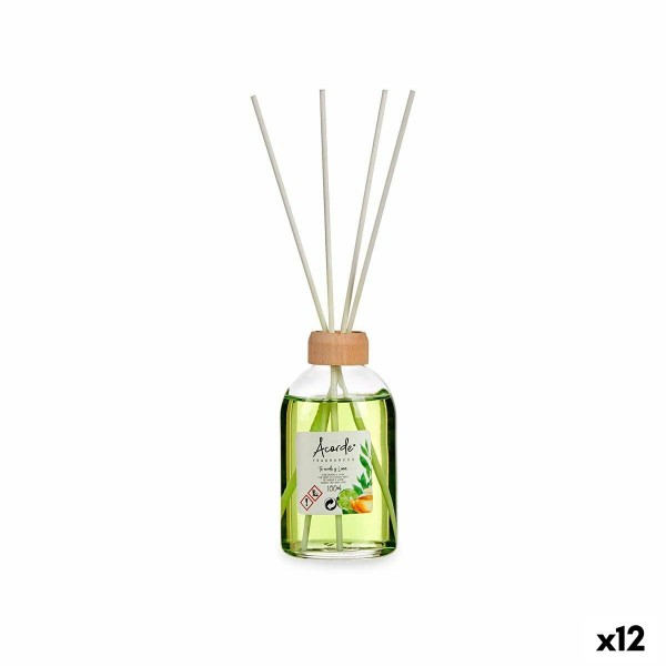 Parfyymipuikot Acorde 83661 Lime väri Vihreä tee 100 ml (12 osaa)