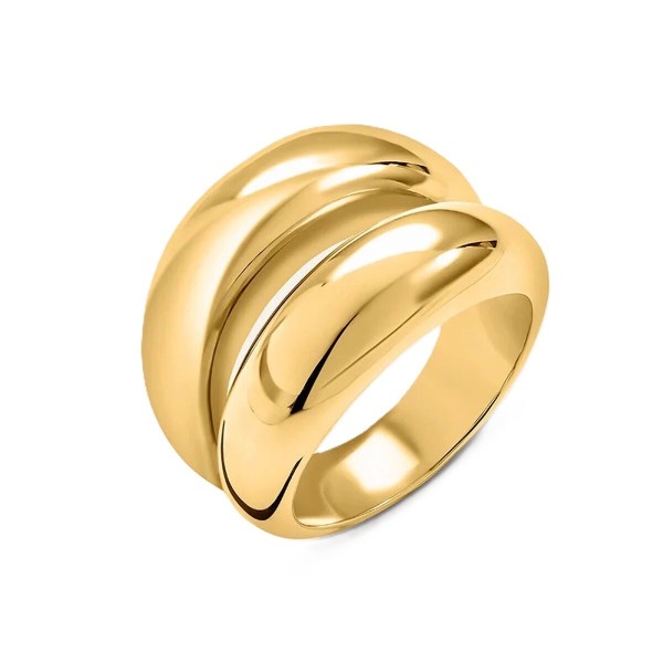 Ladies' Ring Stroili 1694768 Golden