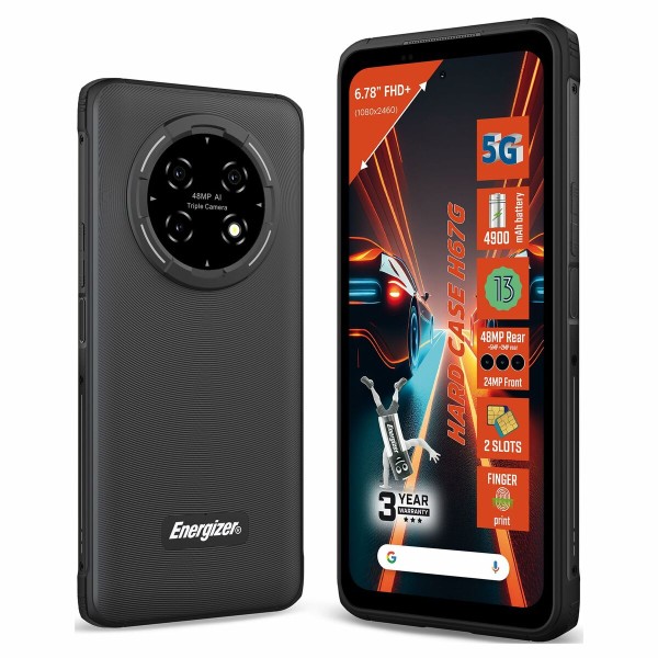 Mobilusis telefonas vyresnio amžiaus žmonėms Energizer H67GEU Octa Core 4 GB RAM 128 GB Juoda 6,78"