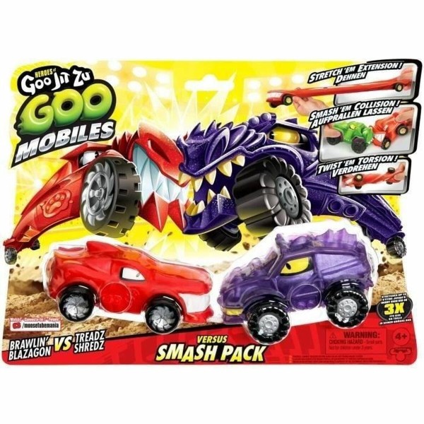 Toimintafiguuri Moose Toys GOO MOBILES - BLAZAGON VS TREADS SHREDZ Punainen