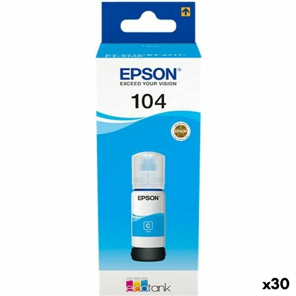 Uzpildīšanas tinte Epson Nº 104 Ciānkrāsa