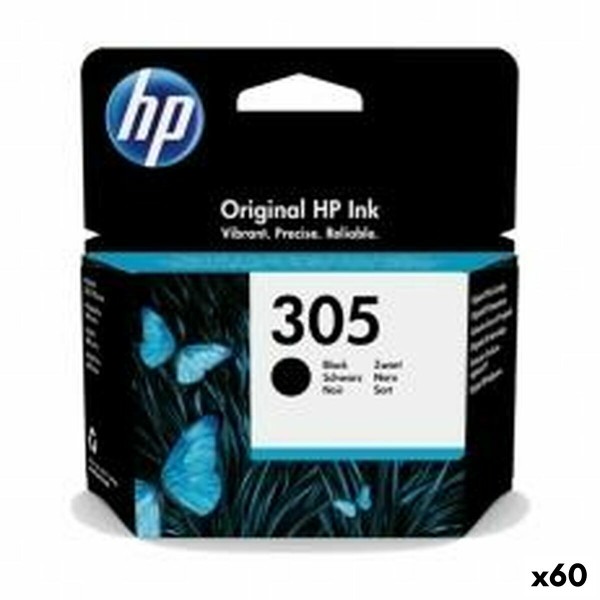 Original Ink Cartridge HP 305 Black (60 Units)