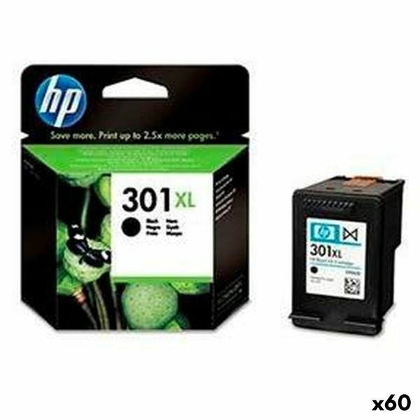 Oriģinālais Tintes Kārtridžs HP Nº301XL Melns (60 gb.)