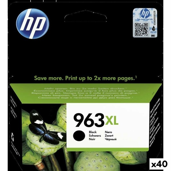 Oriģinālais Tintes Kārtridžs HP Officejet Pro All-in-One 9010,9012,9014,9015,9016,9019,9020,9022,9025 - Nº 963XL Melns (40 gb.)