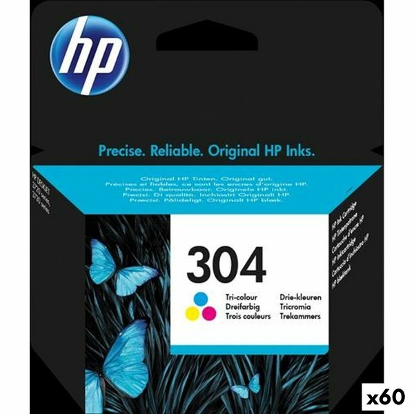 Originali rašalo kasetė HP DESKJET 3720 - Nº304 Trijų spalvų (60 vnt.)