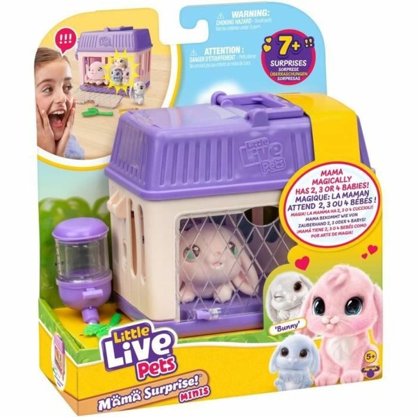 Pūkuotas žaislas Little Live Pets Mama Surprise Rabbits Rožinė Rose Pliušinė medžiaga Triušis