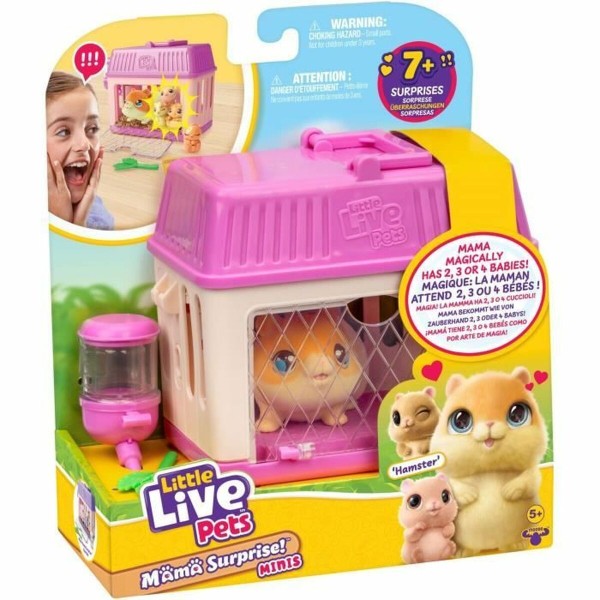 Плюшевый Little Live Pets Mama Surprise Hamsters Оранжевый Orange Плюшевая ткань хомяк