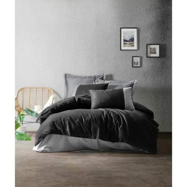 Duvet cover set Grey 220 x 240 cm