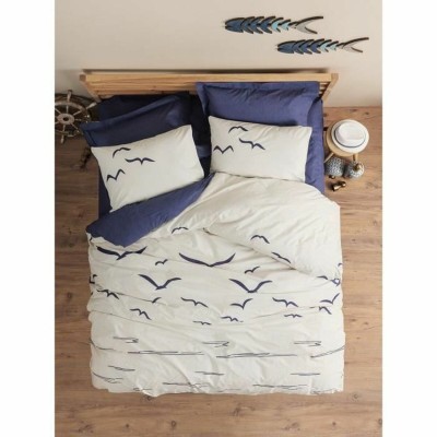 Duvet cover set Blue White...