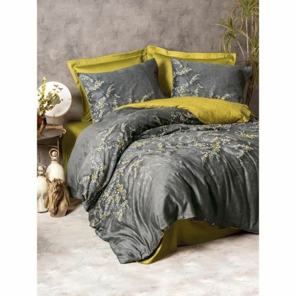 Duvet cover set Grey 220 x 240 cm