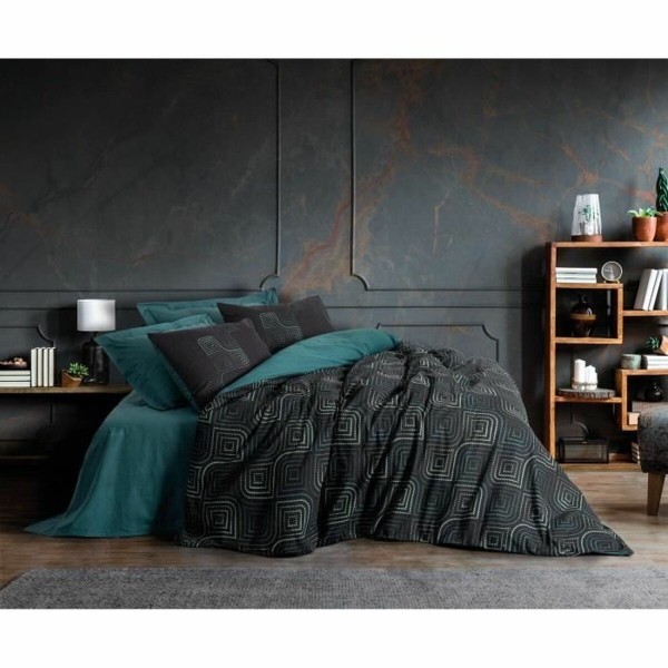 Duvet cover set Black 220 x 240 cm