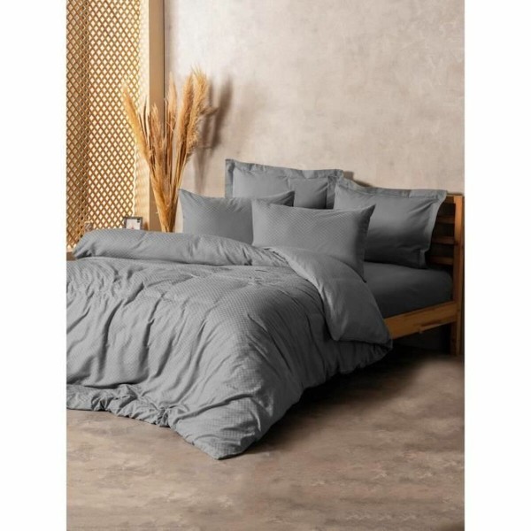 Duvet cover set Grey 220 x 240 cm
