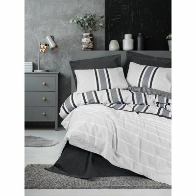 Duvet cover set White Grey...