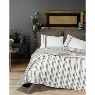 Duvet cover set White Brown...