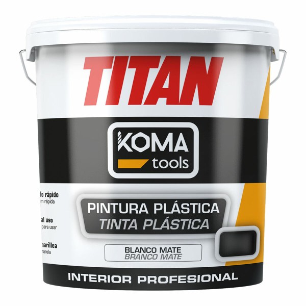 Plastmasas krāsa Koma Tools TITAN Balts 5 kg