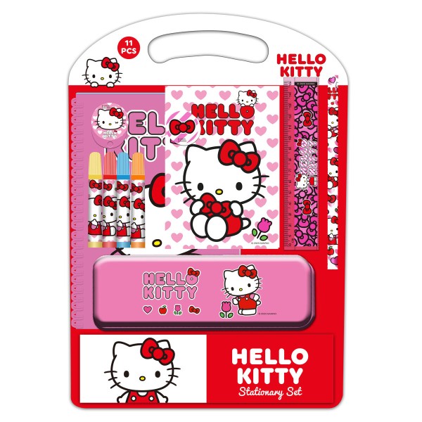 Zīmuļu Serdeņu Turētājs Hello Kitty Iconic Balts Sarkans