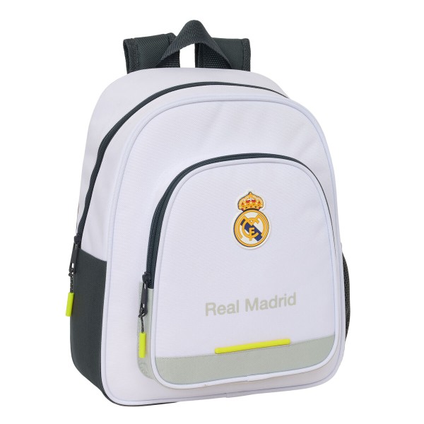 Школьный рюкзак Real Madrid C.F. Белый 28 x 34 x 10 cm