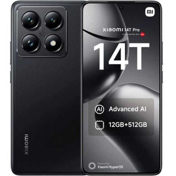 Älypuhelimet Xiaomi 14T Pro 5G 6,67" 12 GB RAM 512 GB Musta