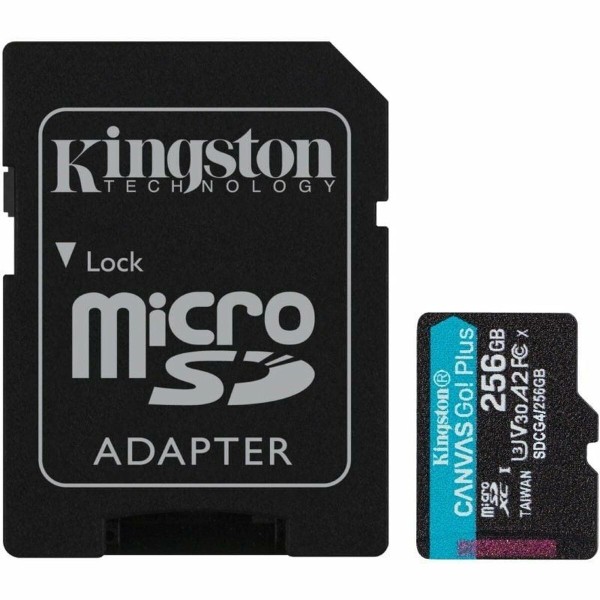 Micro-SD-Muistikortti Adapterilla Kingston CANVAS Go! Plus 256 GB