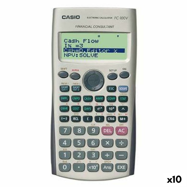 Tieteellinen laskin Casio FC-100V Harmaa (10 osaa)