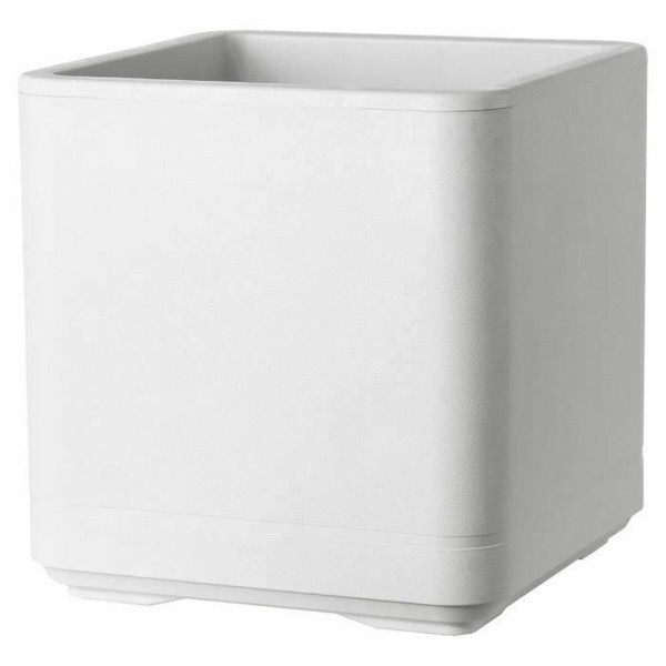 Planter Deroma Cosmo Grey Plastic Recycled plastic 38 x 38 x 39 cm Squared Bucket 38 cm