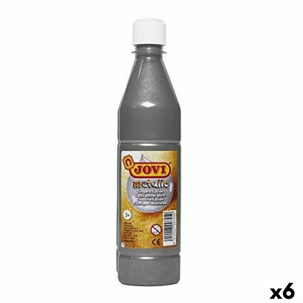 Tempera Jovi Hõbedane 500 ml Metallik (6 Ühikut)