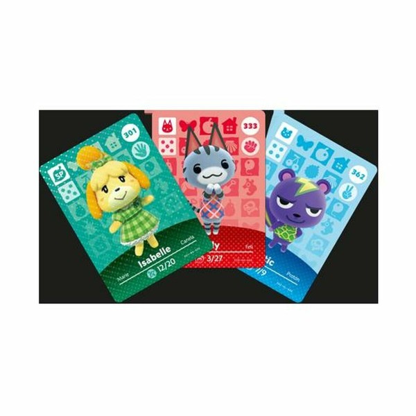 Интерактивная игрушка Nintendo amiibo Animal Crossing Cards - Series 4 Pack 3 Предметы 3 штук