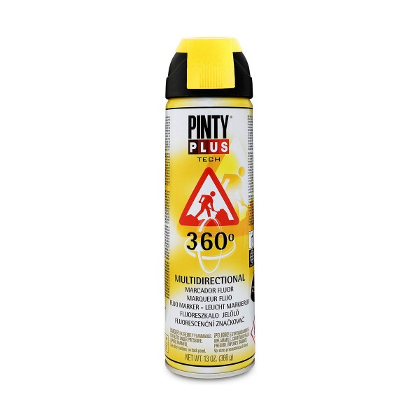 Spraymaali Pintyplus Tech T146 360º Keltainen 500 ml