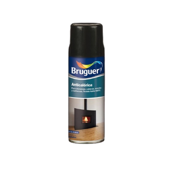 Antikaloriska krāsa Bruguer 5197994 Spray Melns 400 ml