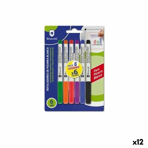 Flomasteru Komplekts Bismark 6 Daudzums (12 gb.)