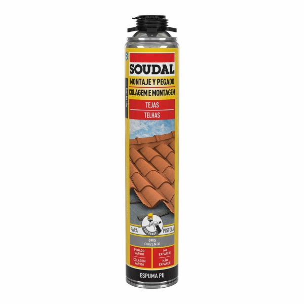 Putas Soudal Poliuretāns Ierocis Jumts Pelēks 750 ml