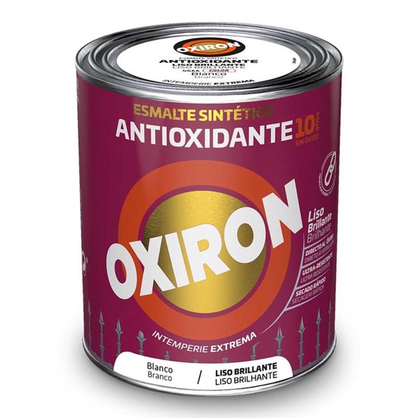 Sintetiniai emalio dažai Oxiron 5809077 Metalinis Blizgantis Balta 250 ml