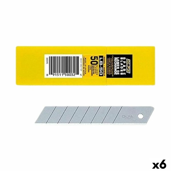 Leikkurin terä Olfa 100 x 18 mm 6 osaa