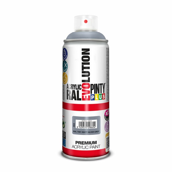 Spraymaali Pintyplus Evolution RAL 7001 Harmaa Hopeinen 400 ml Matta