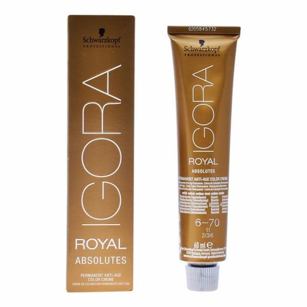 Krāsojošs Pretnovecošanas Gels Igora Absolutes N6-70 Schwarzkopf (60 ml)