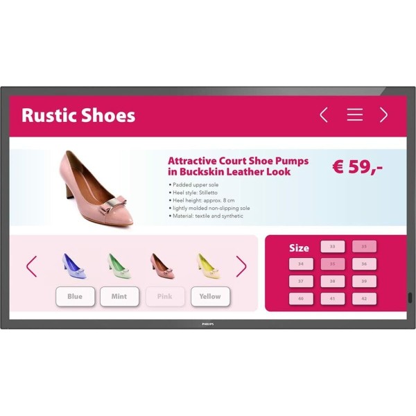 Videoseinä Monitori Philips 43BDL3651T/00 4K Ultra HD 43" 50-60 Hz