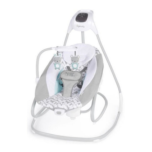 Siūbuojanti kėdė Ingenuity 2-in-1 Swing Lounger - Raylan Pilka Balta