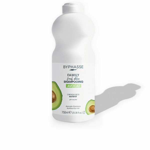 Maitinantis šampūnas Byphasse Family Fresh Delice Sausi plaukai Avokadas (750 ml)