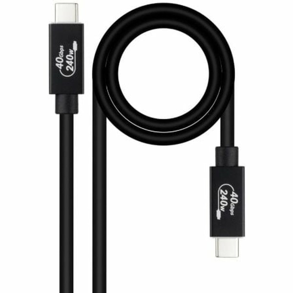 USB-кабель NANOCABLE 10.01.5002 Чёрный 1,8 m (1 штук)