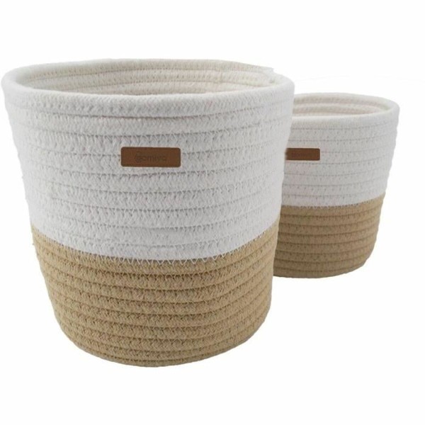 Basket Domiva Beige Cotton
