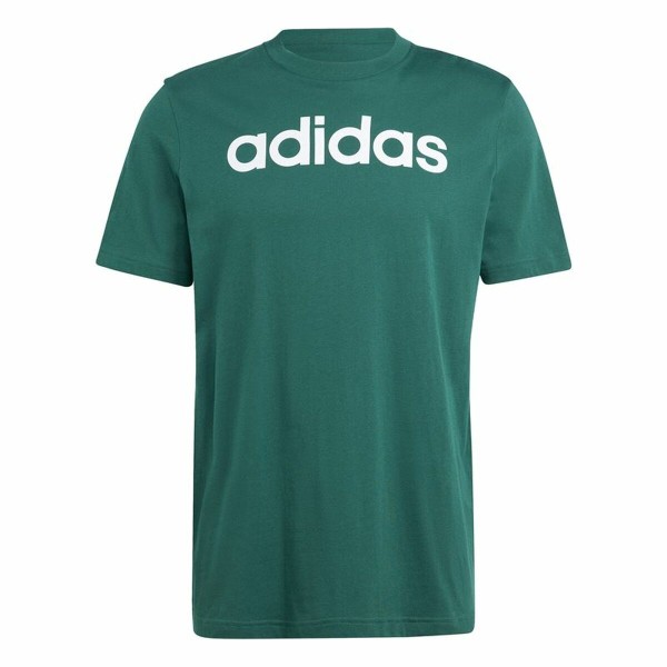 Vīriešu Krekls ar Īsām Piedurknēm Adidas Linear Sj Olīvas S