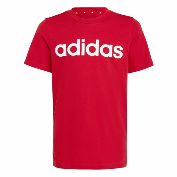 Laste Lühikeste varrukatega T-särk Adidas Lin Roja