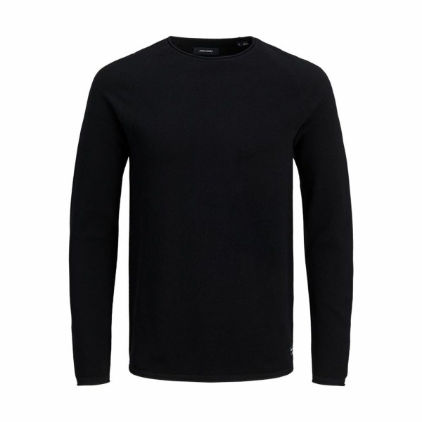 Футболка с длинным рукавом мужская Jack & Jones ehill Knit Чёрный