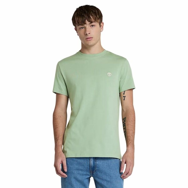 Men’s Short Sleeve T-Shirt Timberland Dunstan River Khaki M